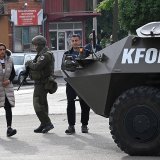 La KFOR, force de maintien de la paix de l'OTAN au Kosovo, est "prête à intervenir si on lui demande", a-t-elle communiqué (archives).